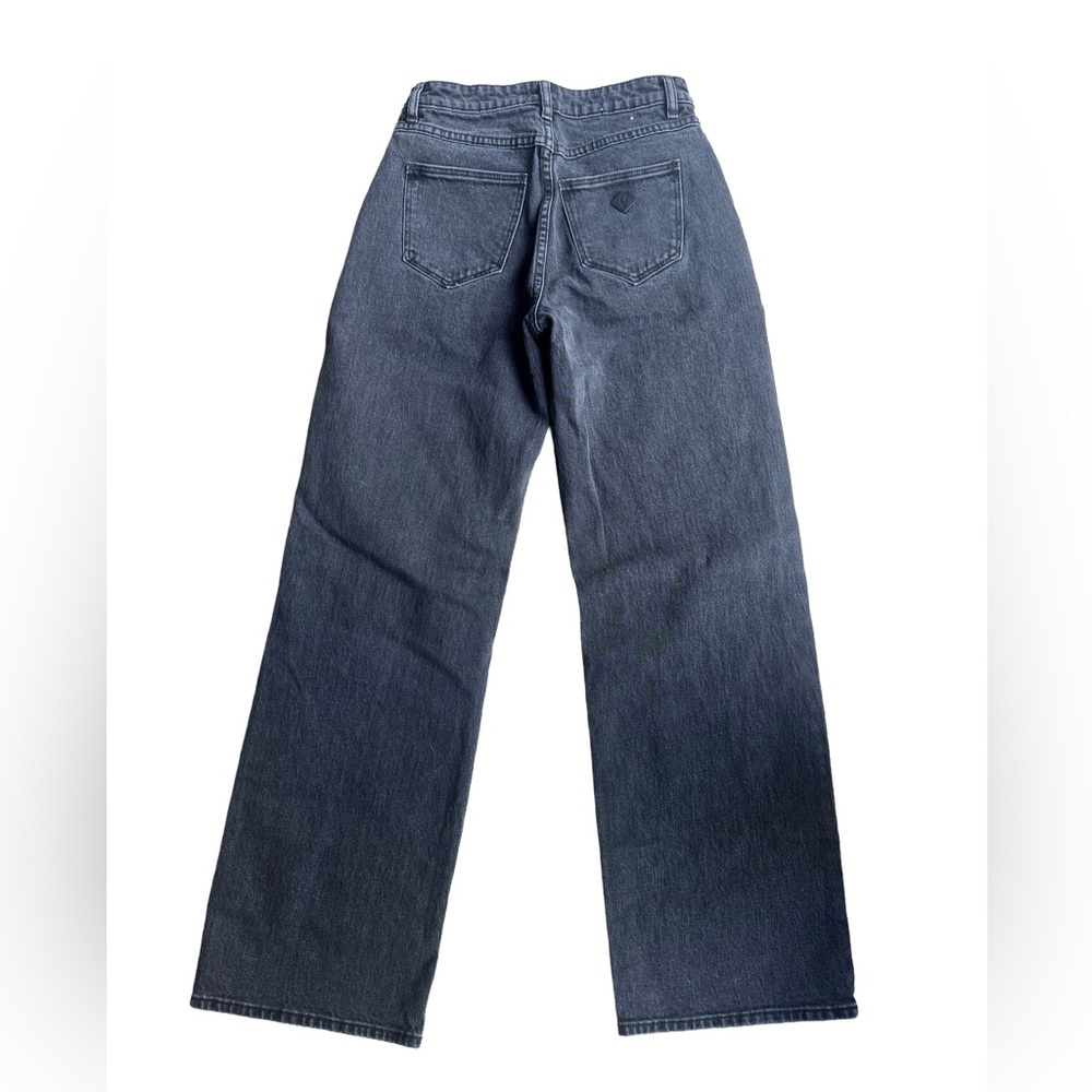 A Brand 95 Mid Baggy Black Wide-Leg Jeans
